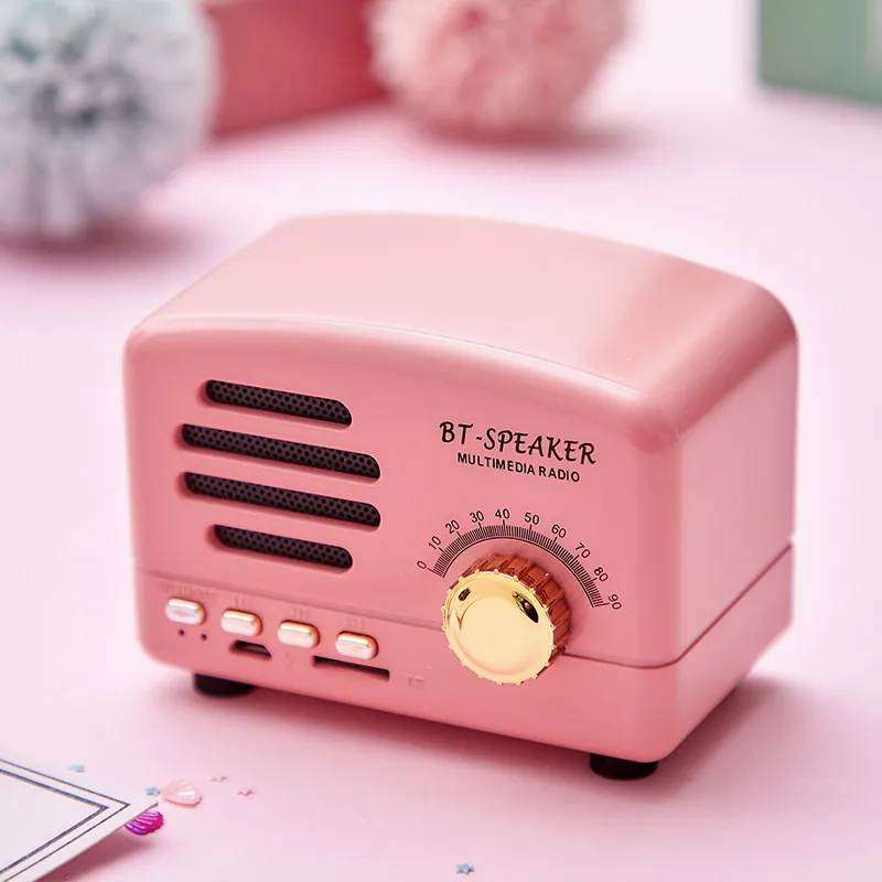 Bluetooth Колонка ICL в стиле Одри для девушек Беспроводная мини ретро музыкальный