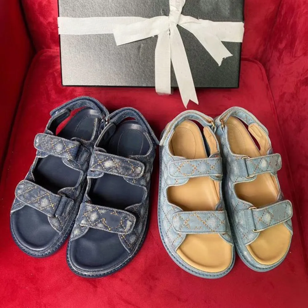 Junxxin 2020 новые летние женские сандалии модные джинсовые трендовые на липучке 35