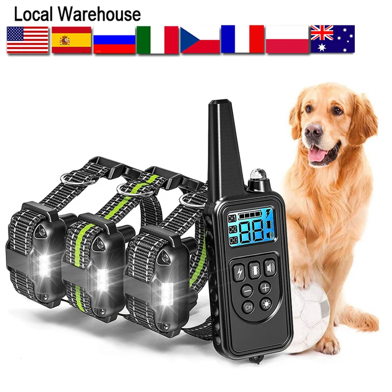 Ошейник для дрессировки собак водонепроницаемый с дистанционным управлением 4