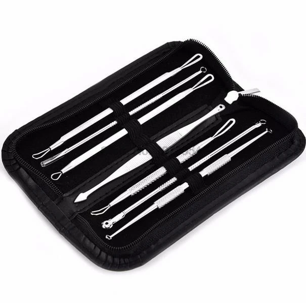 По ems или dhl 50 комплектов 7 шт/1 Набор черных точек сделано Удаление прыщей и иглы