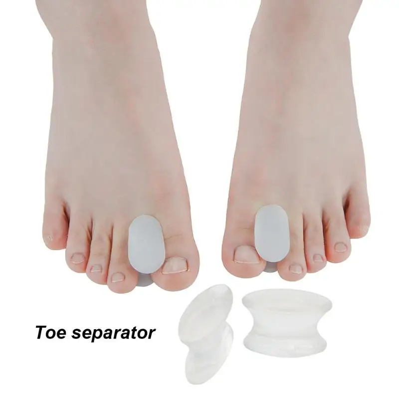 

1 Pair Toe Separators Spacer Thumb finger big feet device pad toe pads Hallux Valgus Bunion Corrector Relief Foot Bunion