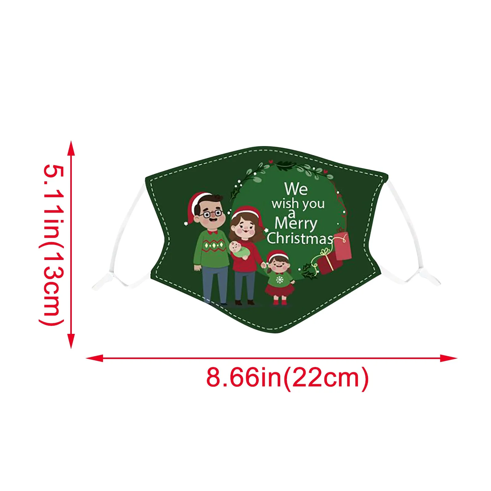 

1pc Christmas Adult Mask Mouth Face Mask Washable Reusable Outdoor Women Men Print Mouth Mask Face Shield Mascarillas Mondkapjes