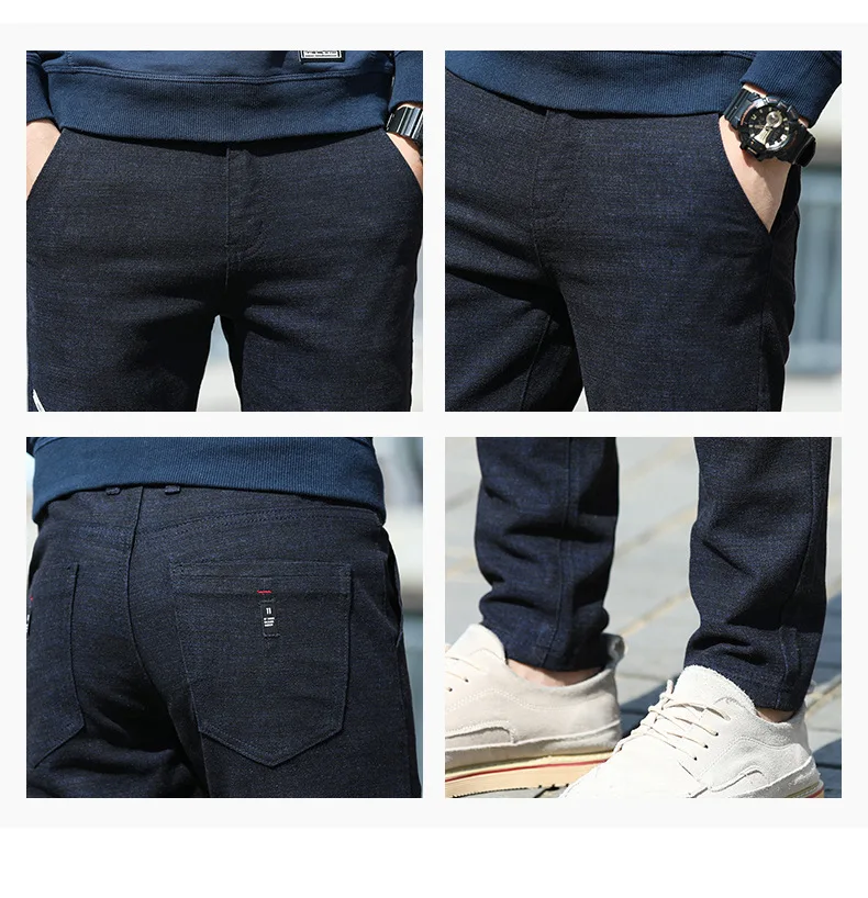 Весна-Осень 2020 мужские модные облегающие Стрейчевые брюки корейские деловые