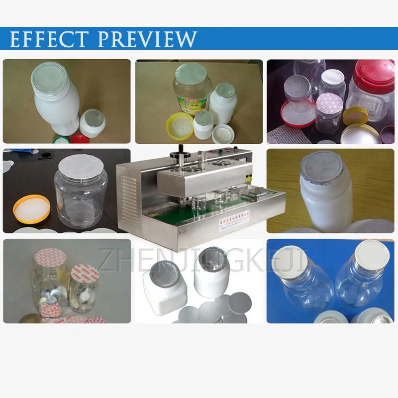 

Continuous Electromagnetic Induction Sealer 220V/1.5KW Automatic Plastic Bottle Medicine Bottle Food Cosmetic Sealing Equipment