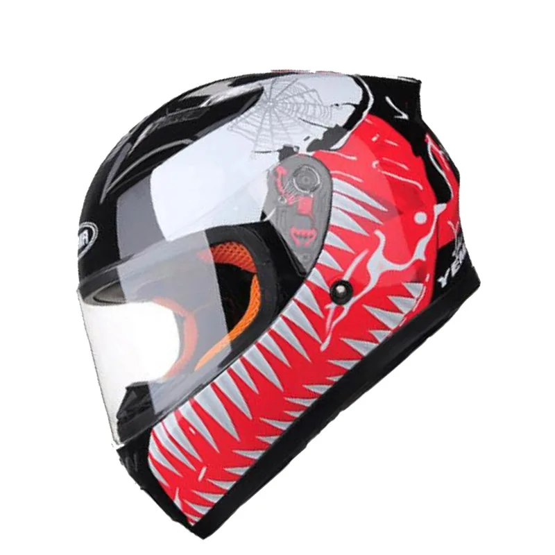 Новинка 2019 мотоциклетный шлем мотоциклетные шлемы на все лицо из АБС-пластика с