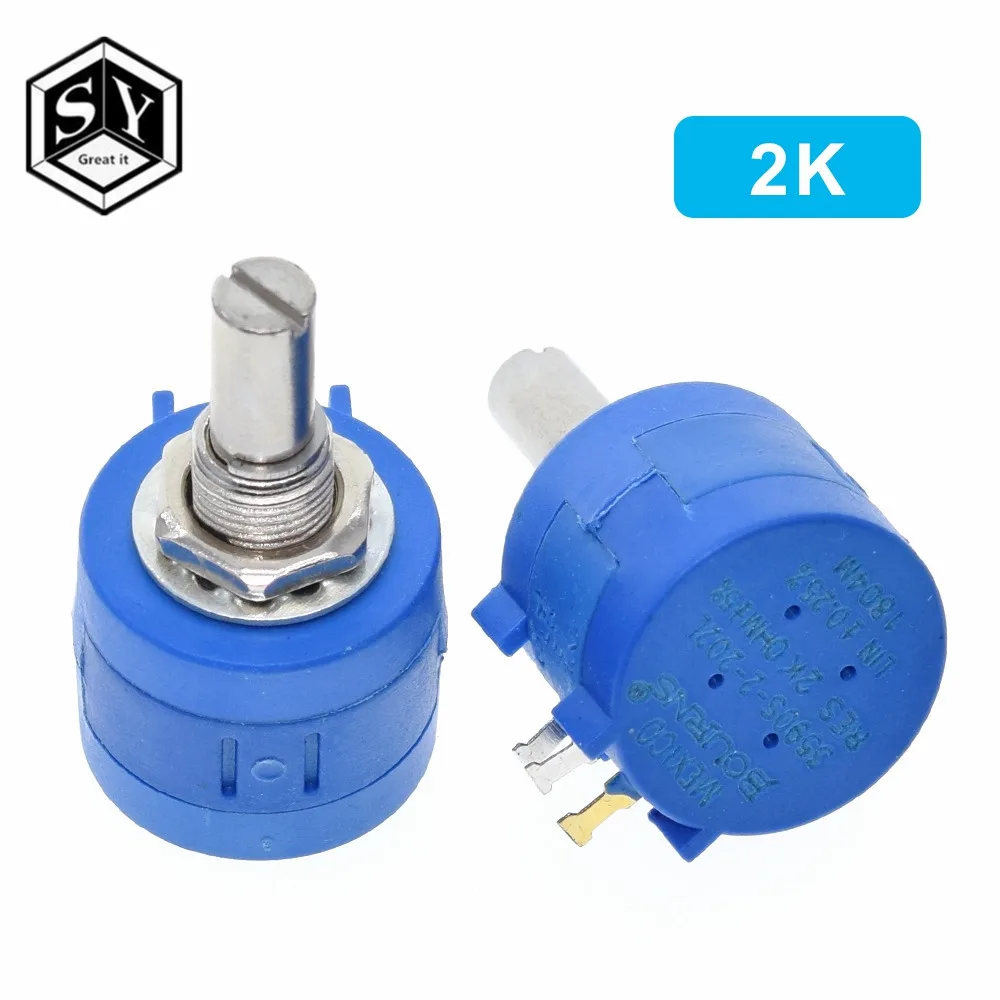 1 шт. 3590S последовательного сопротивления 1 K, 2K 5K 10K 20K 50K 100K Ом Потенциометр переменный резистор 3590 102 202 502 103 3590S-2