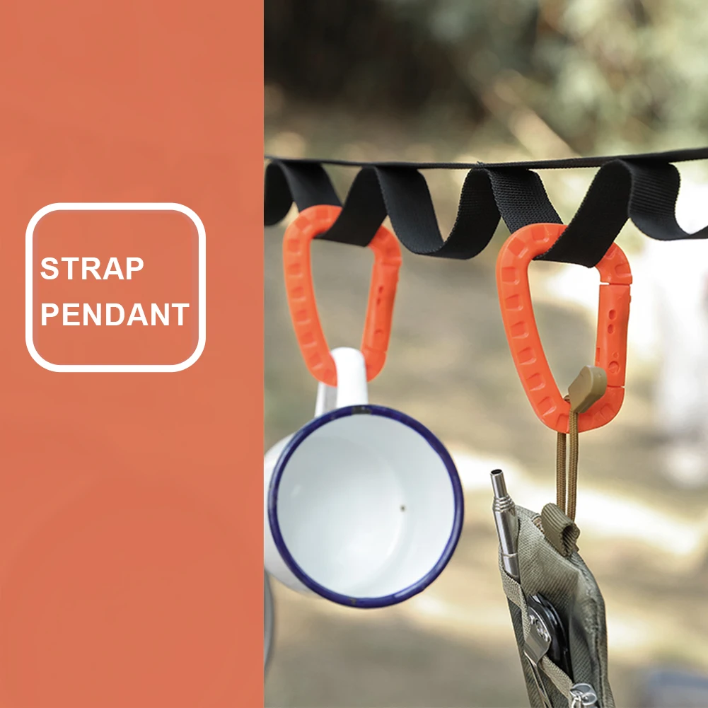 Эластичный легкий Карабин с D-образным кольцом подвесной карабин зажим Пряжка