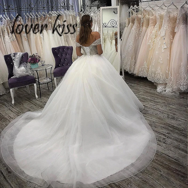 Любовник Поцелуй Vestido De Noiva 2021 к требованиям заказчика Сверкающие С открытыми