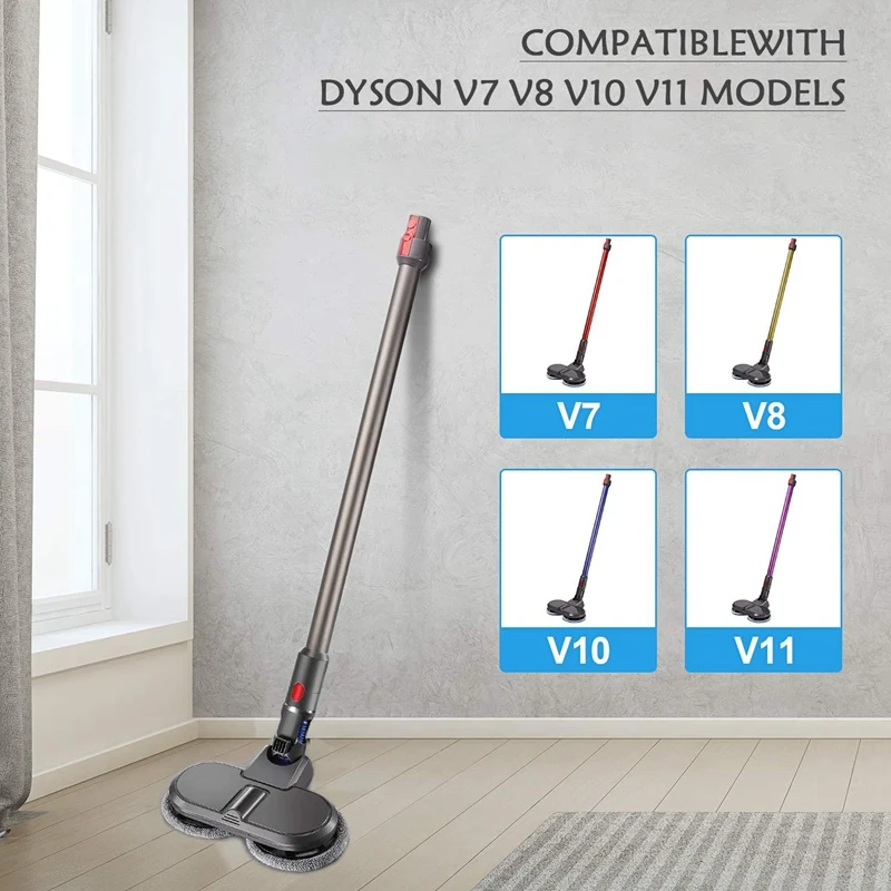 

Electric Cleaner Head Compatible for Dyson V7/ V8 / V10 / V11 Stick Vacuum Sweeping Machine Wet and Dry Dual-Use Suction