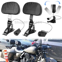 motorcycle driver hydraulic rider backrest adjustable mounting kit for harley touring road glide street glide flhr flhx 09 19