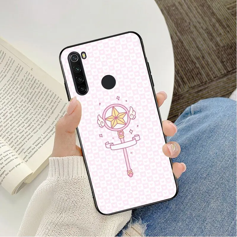 Cardcaptor Sakura Black Soft Shell Phone Cover For Redmi 8 K20 Note4 Note5 5A 7 Note6 8pro Coque Shell Mobile Cover