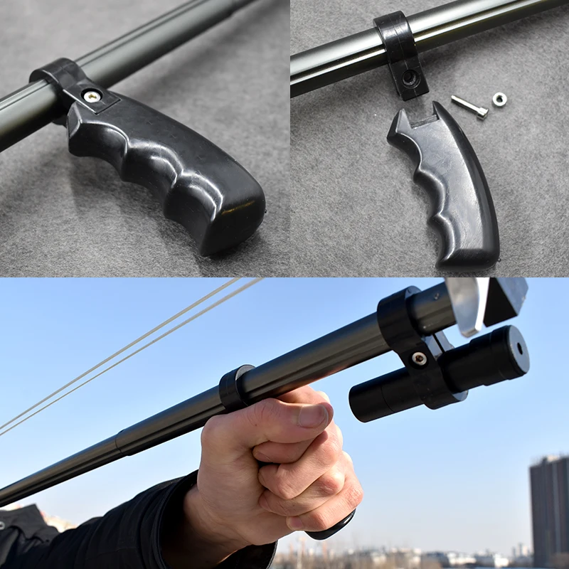 

Laser Slingshot High Precision Telescopic Rod Slingshots with Flat Rubber Band for Outdoor Sports Shooting Hunting Catapult