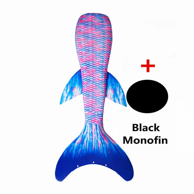 Купальный костюм Русалочки с моноластами для девочек Детский купальный хвостом