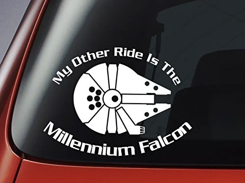 Наклейки из &quotЗвездных Войн&quot My другой Ride Is The Millennium Falcon виниловая наклейка на