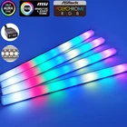 Светодиодная лента WS2812b, 3Pin Адресуемая для ASUS AURA SYNC  MSI Mystic светильник Sync SMD5050, алюминиевая Радужная лампа RGB для создания атмосферы, 5 В
