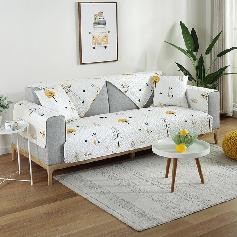 Покрывало для дивана в гостиную нескользящее покрывало с принтом | Дом и сад