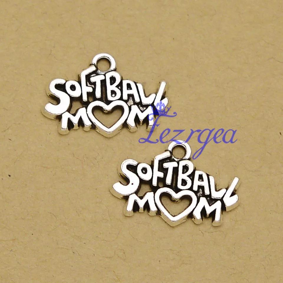 15 шт./лот -- 20x13 мм античные посеребренные шармы для мам принадлежности рукоделия