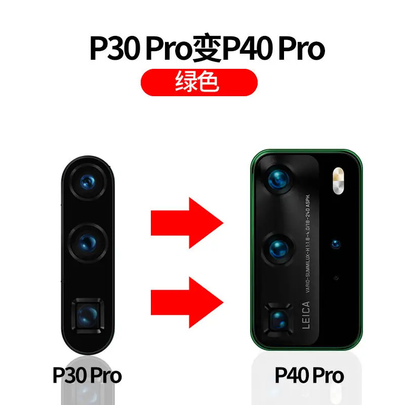 

Luxury Metal Alumium Camera Lens Seconds Change For huawei p30 p30 pro Ring Cover For huawei p40 p40 pro Camera Protective