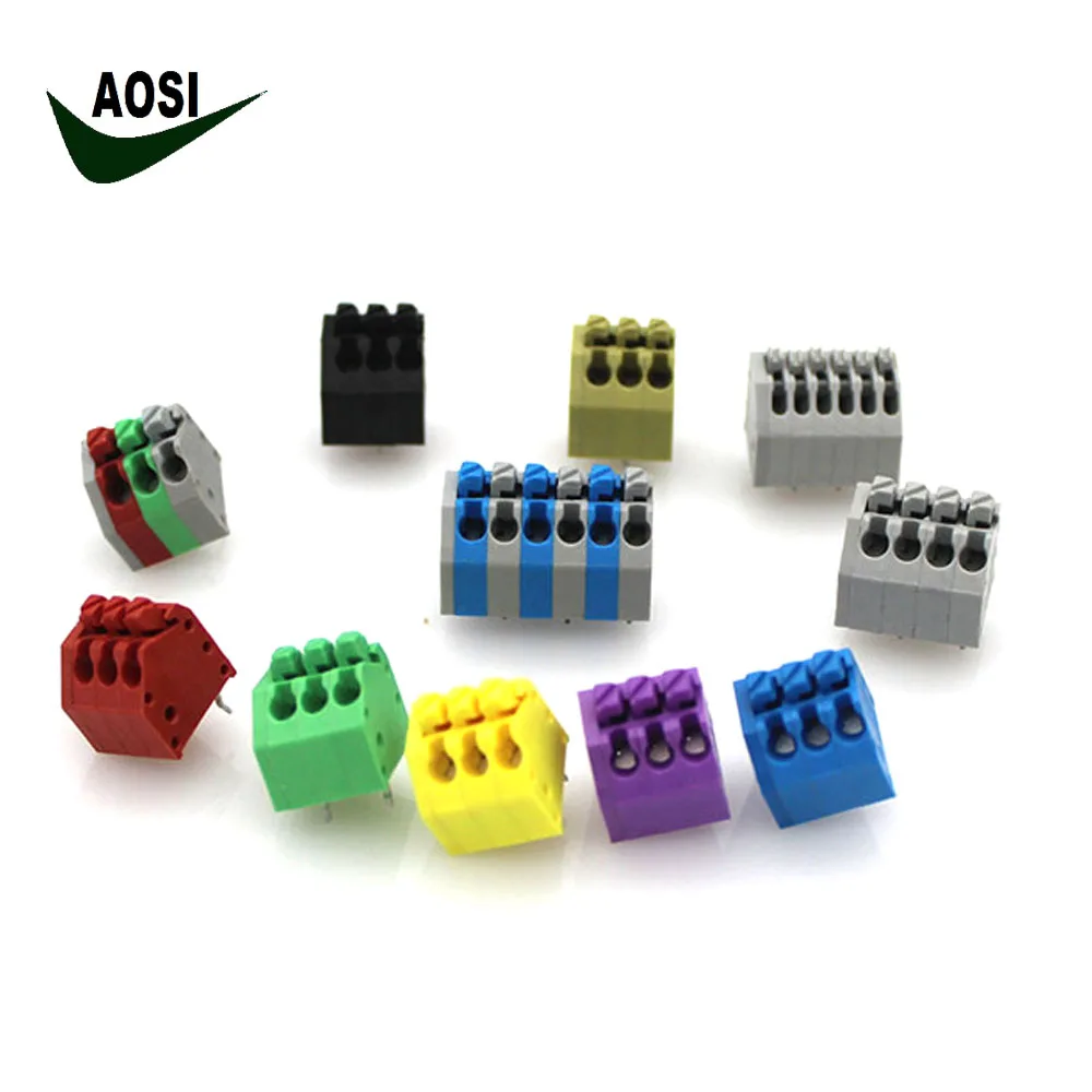 

Free ship:100PCS/Lot Terminal blocks: Spring type PCB KF250 dg250binding post wire connecting terminals pitch 3.5mm 400V/7A,