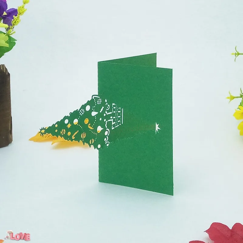 100 шт. лазерная резка форма дерева Рождественская вечеринка Свадьба Таблица