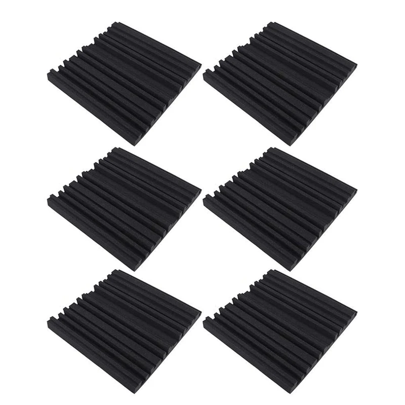 

6 Pcs Sound-Absorbing Foam Board,Studio Wedge-Shaped Brick,Sound-Absorbing Foam Sound-Absorbing Room Panel,50 x 50 x 5cm