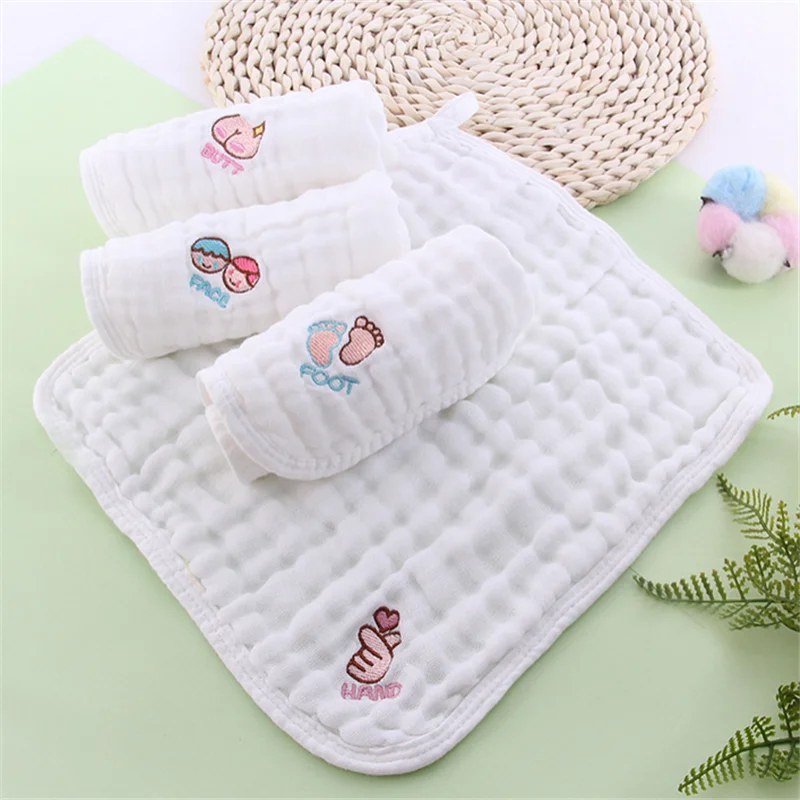 6 слоев хлопок марля 30*30 см детское мягкое полотенце для лица детские полотенца