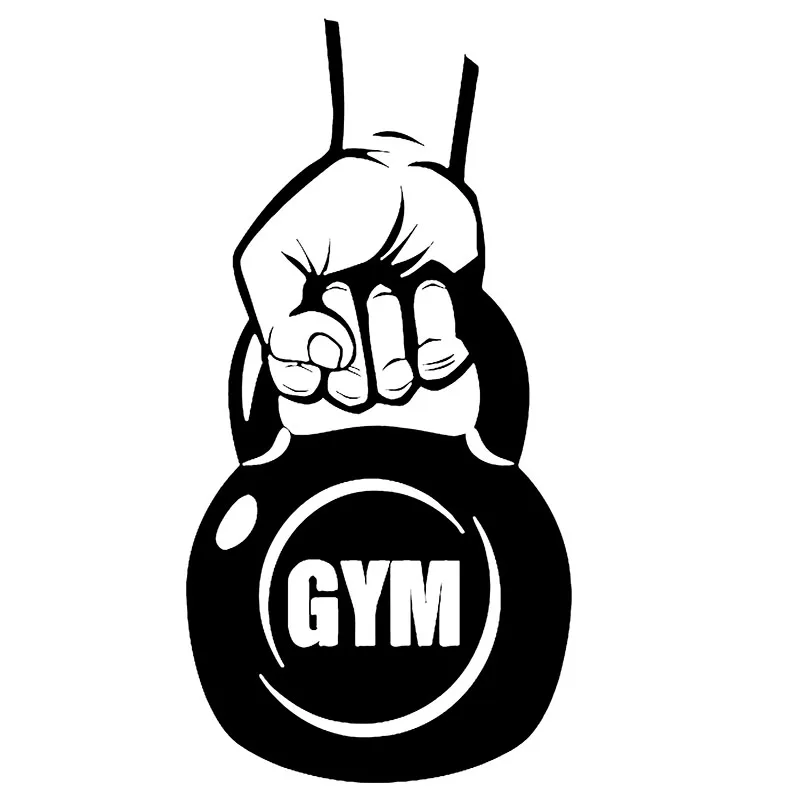 Фитнес Настенная Наклейка кетлбелл тренировка тело спорт мотивационные дверь