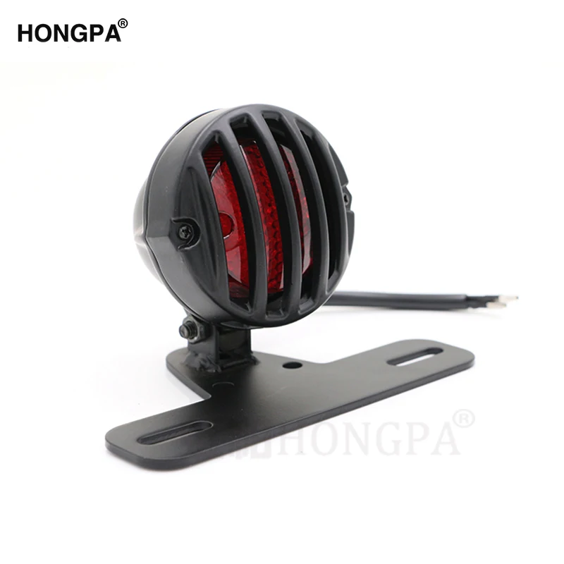 Мотоциклетные задние светильник с номерным знаком держатель черный Heavy Duty 12V шоры