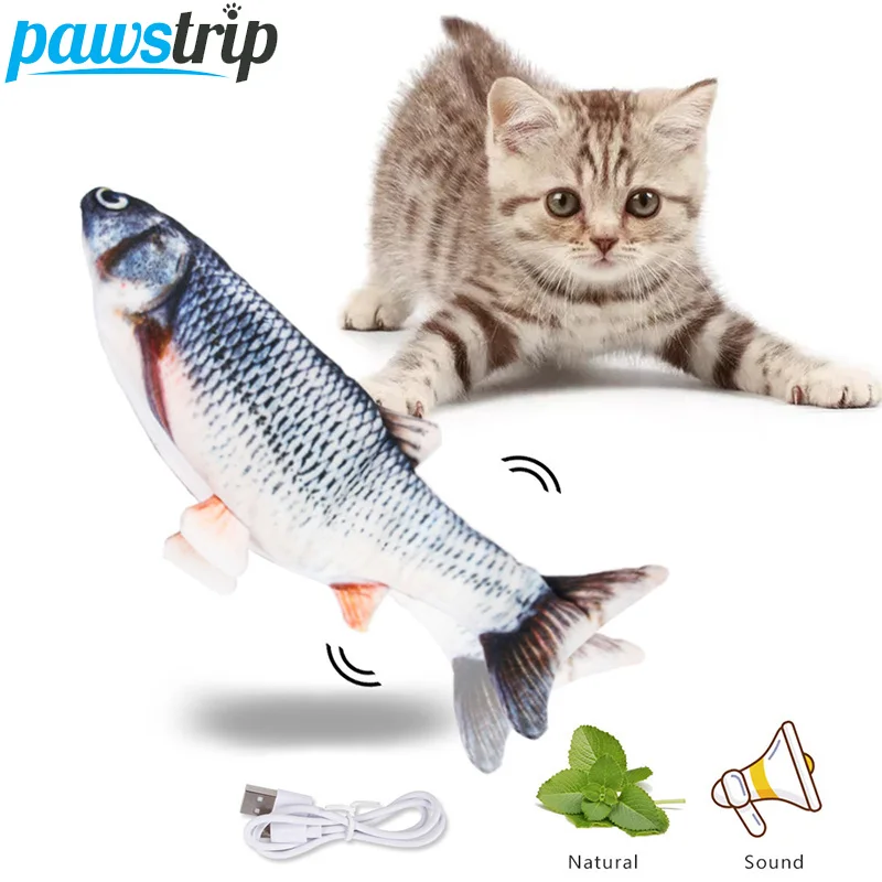 30 см электронные игрушки для кошек USB зарядка 3D симуляция собак жевательных игр