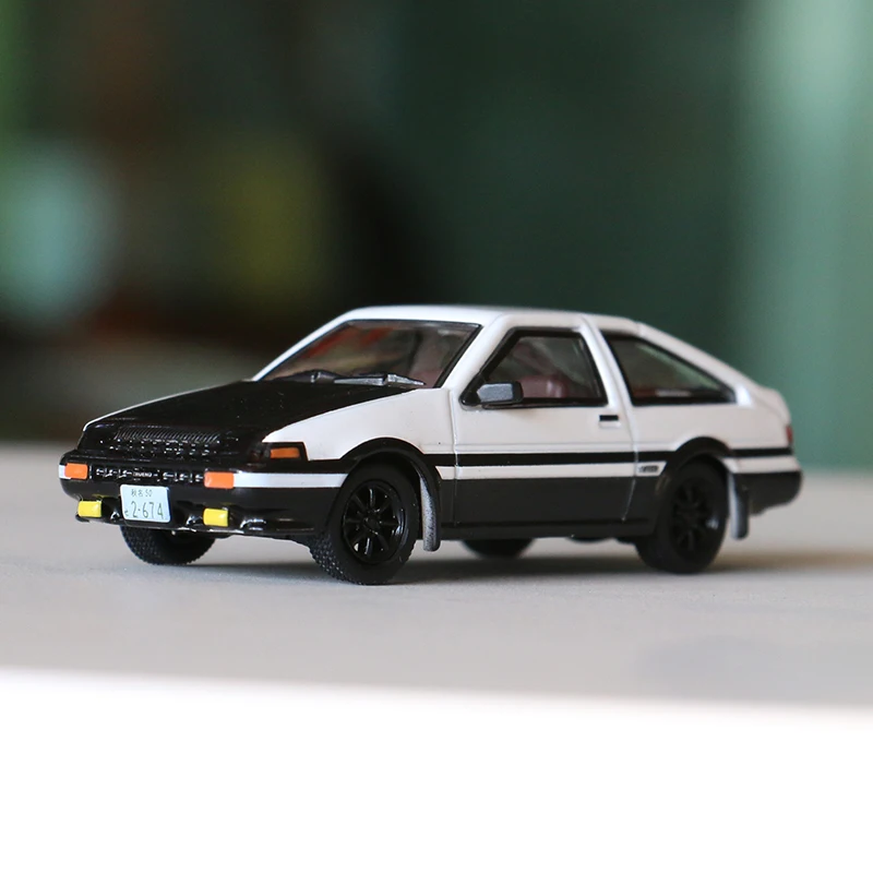 Модель времени JDM модель 1/64 Toyo Corolla D AE86 коллекция автомобиля Takumi Fujiwara литая