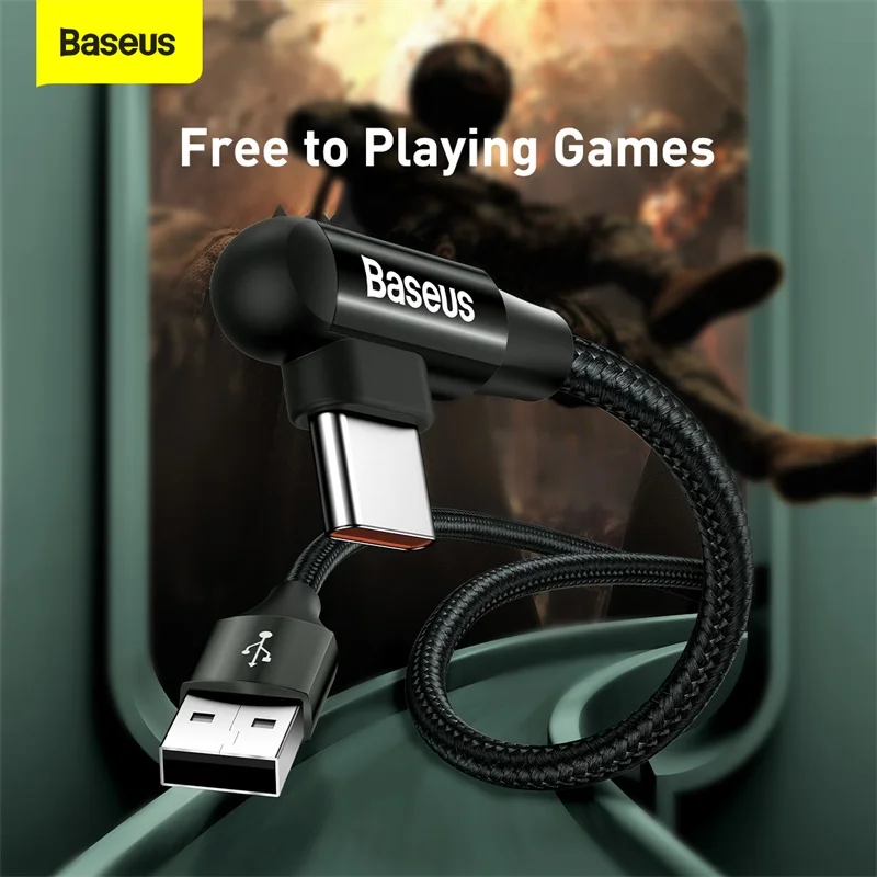 USB кабель Baseus с разъемом типа C 90 градусов 3 А|Кабели для мобильных телефонов| |