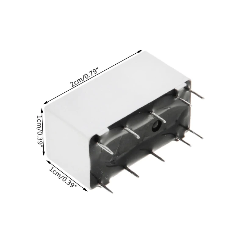 5 в катушечное реле фиксации DPDT 2A 30VDC 1A 125VAC HFD2/005 S L2 D Realy|Реле| |