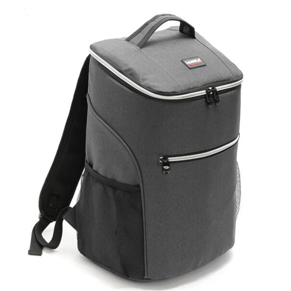 20l hot waterproof big cooler bag new oxford outdoor shoulder bag backpack insulation thermo lunch picnic box camping food bag free global shipping