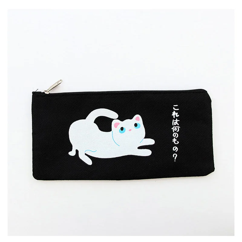 Чехол для карандашей с милым котом s сумки милый тканевый пенал на молнии чехол