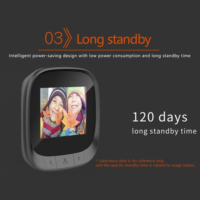 

Smart Video Doorbell Security Camera Two-Way Talk/Video Functions 120 Days Standby Anti-theft Anti-pry Anti-peeping