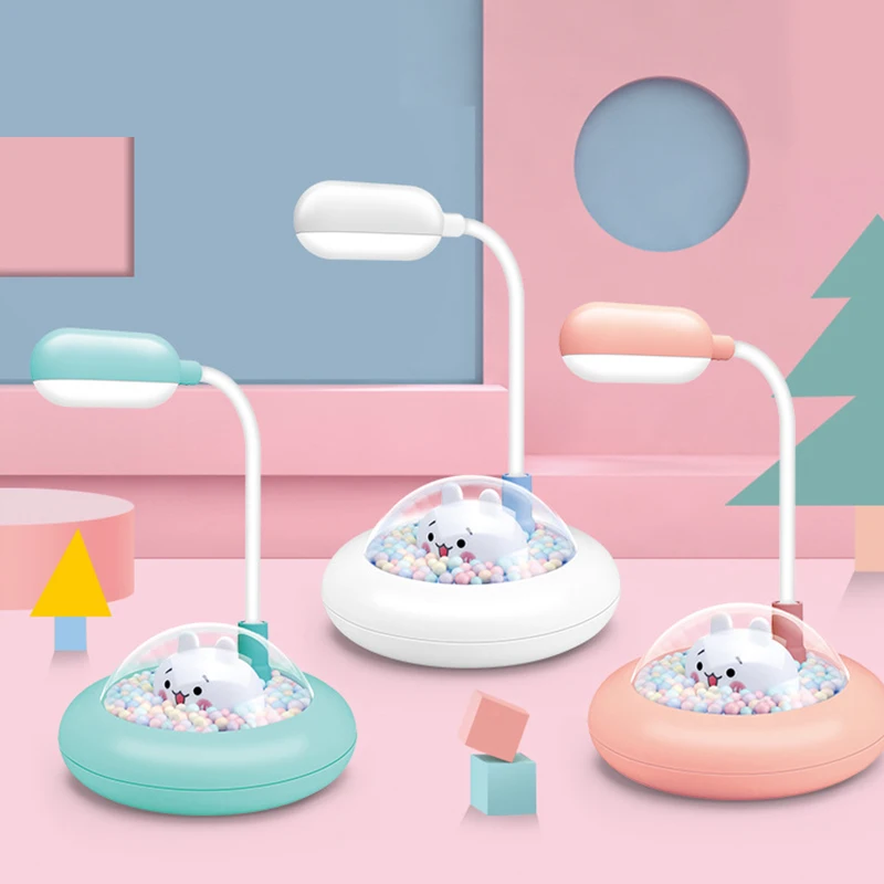

Cute Cartoon LED Table Lamp Adjustable USB Charging Bedside Light Reading Lamp for Home Bedroom Dormitory TH