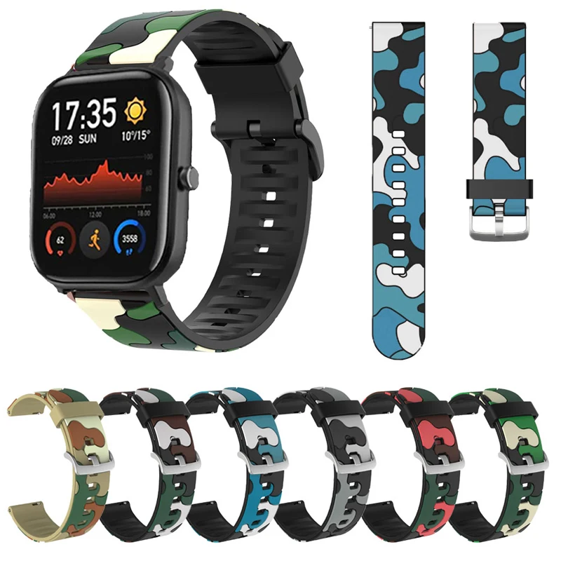 

20mm 22mm Silicone Watchband Strap for Xiaomi Huami Amazfit Bip 1S/GTS 2/BIP Lite/GTR 42mm 47mm Band Wristband Bracelet Correa
