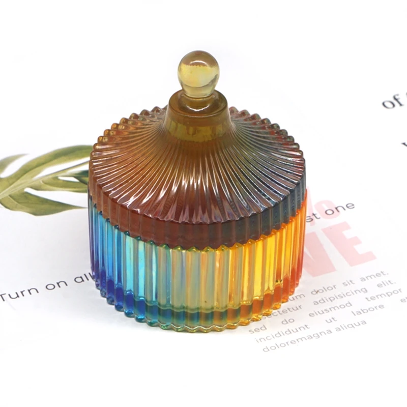 

2Pcs/Set Crystal Epoxy Resin Mold Round 9-Slot Jewelry Box Lipstick Storage Case Casting Silicone Mould DIY Crafts Making M0XF