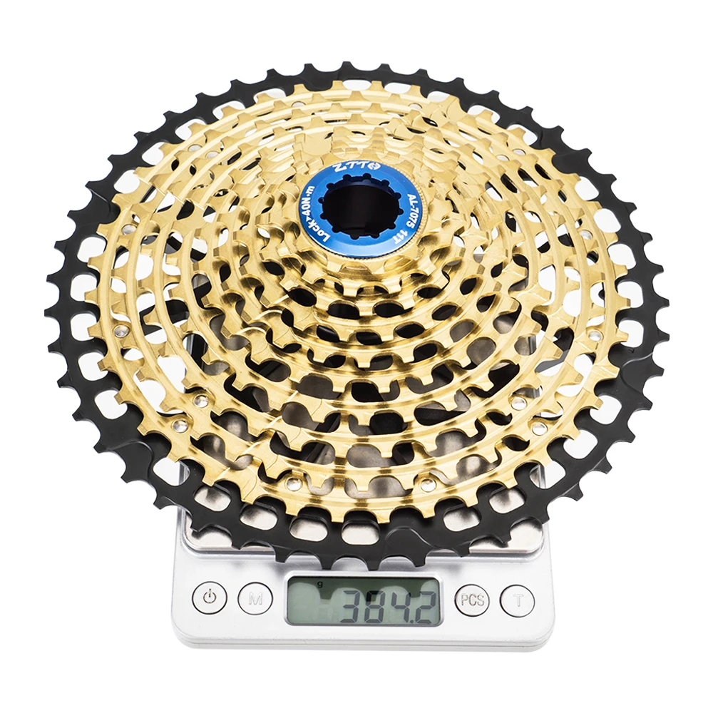 Сверхлегкая кассета ZTTO MTB 11 скоростей 11-46T Радужная k7 горная в 46T Звездочка