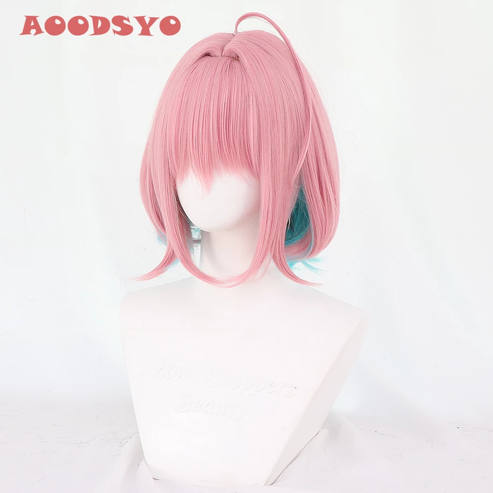 

The Idolmaster Cinderella Girls Cosplay Wigs Yumemi Riamu 35cm Short Bobo Styled Wig Heat Resistant Synthetic Hair + Wig Cap