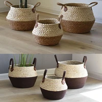 woven flower pots plant pots garden planter basket flower planters storage basket indoor outdoor decorative flower pots planters