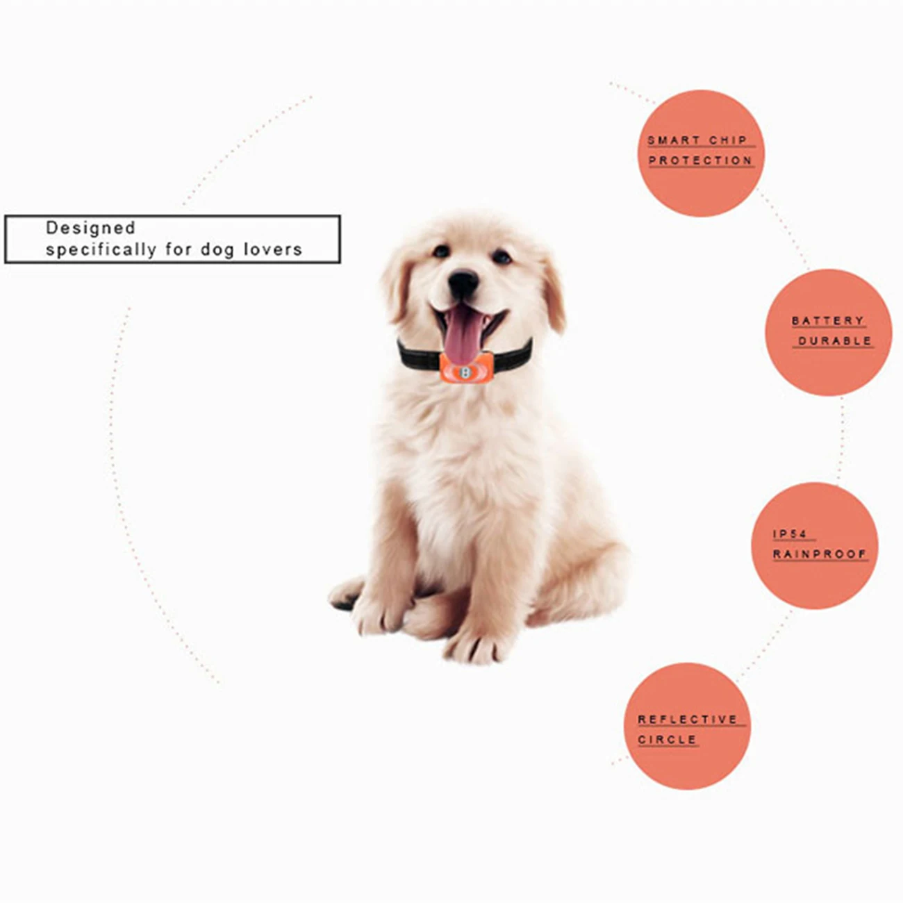 Устройство против лая водонепроницаемый ошейник для собак с цифровым дисплеем