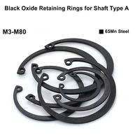 65mn steel black oxide retaining rings for shaft type a m3 m80 gb894 c type circlip shaft m3 m4 m5 m6 m7 m8 m9 m10 m80