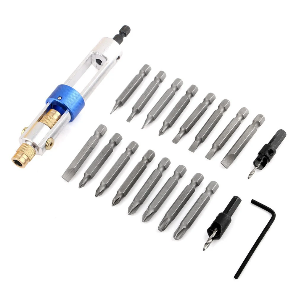

20 Pieces Drill Bit Set High Speed Steel Screwdriver Bits Flip Drive Quality