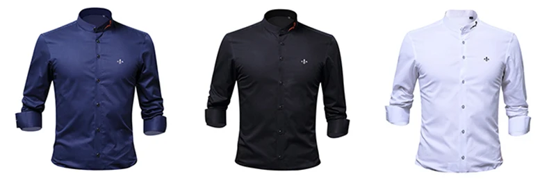 Модный воротник с вышивкой Blusa Camisa Social Masculina Dudalina, приталенная рубашка с длинными рукавами, мужская одежда с цветочным принтом, белая мужская одежда