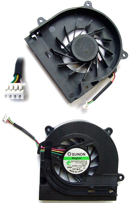 Вентилятор (кулер) для Dell Inspiron 1440, Series, p/n: GC055010VH-A K89069, DFS481305MC0T F8P6, 13.V1.B4010.F.GN (4-pin)