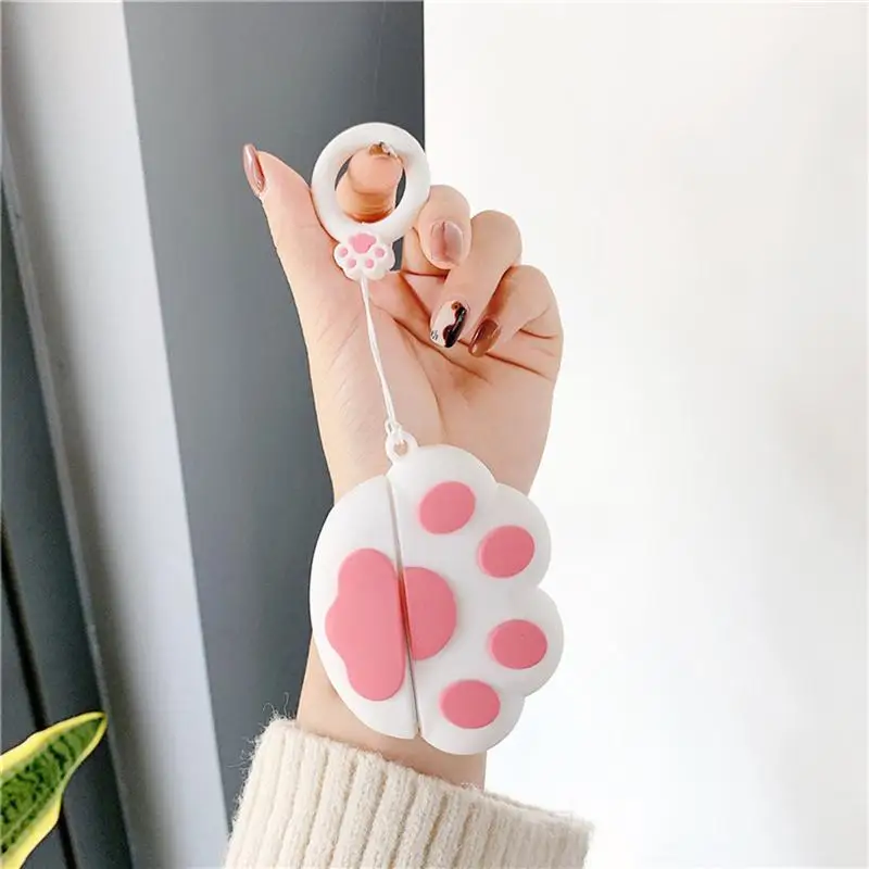 Милый кошачий лап беспроводной защитный чехол для наушников Apple AirPods Pro 3