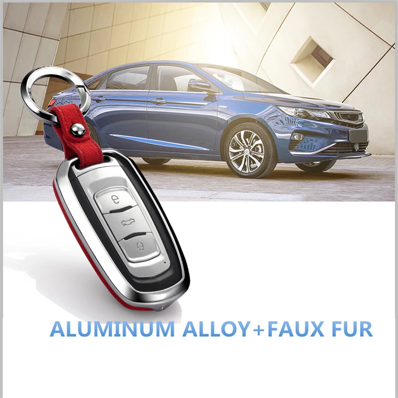Замша кожа цинковый сплав ключи защитный кожух для Geely Atlas Boyue NL3 EX7 Emgrand X7 EmgrarandX7 SUV GT