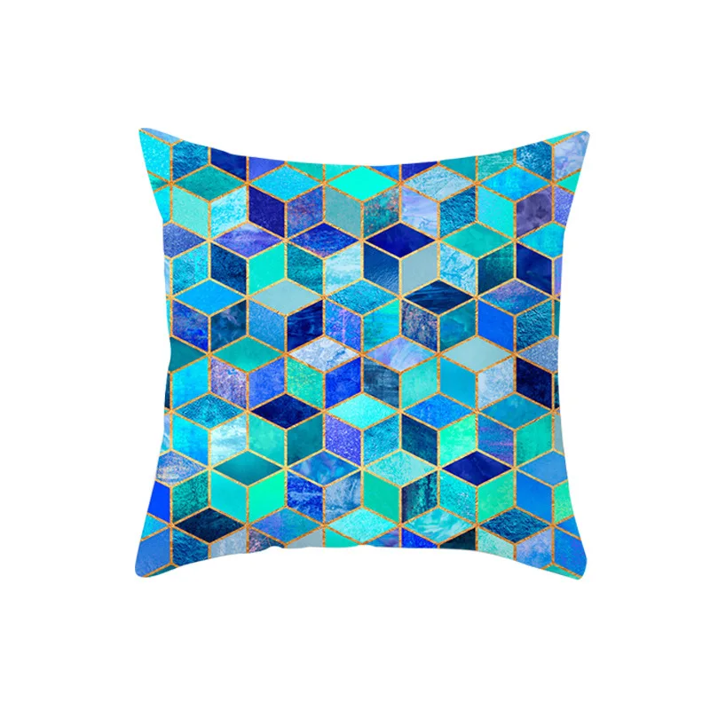 

Marble Geometric Cushion Cover Modern Brief Decorative Throw Pillow Covers 45*45 Sofa Creativity Pillowcase 18" Car Home Decor