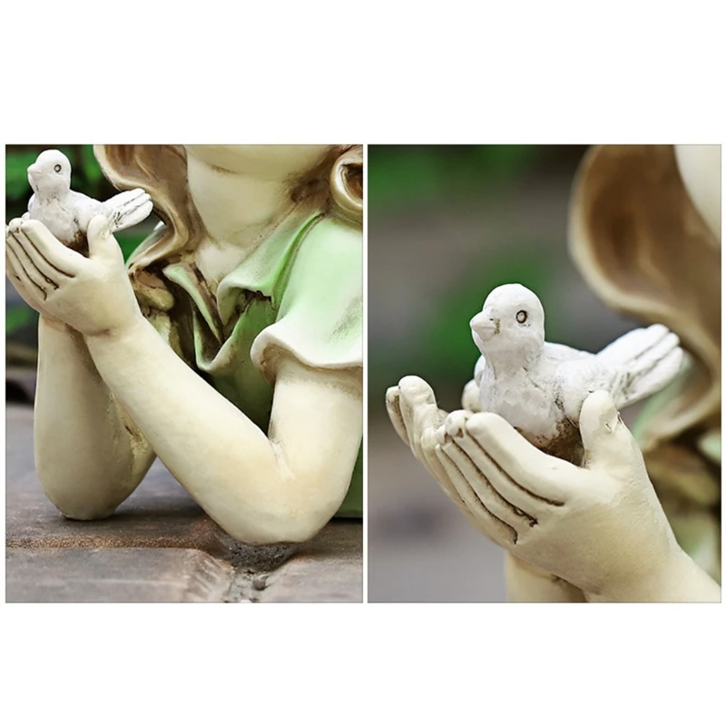 

Fashion-Fairy Garden Miniature Fairies Figurines Accessories for Outdoor Garden Decor